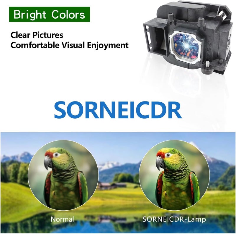 SORNEICDR NP23LP Replacement Projector Lamp Bulb Compatible with NEC NP-P401W NP-P501X NP-P451X NP-P451W Projectors, with Housing - Image 3